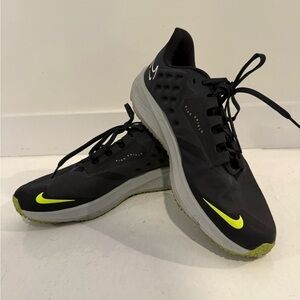 Nike Black and Neon Green Sneakers